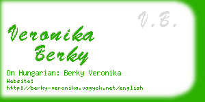 veronika berky business card